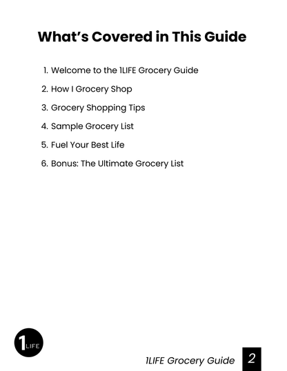 1LIFE Grocery Guide